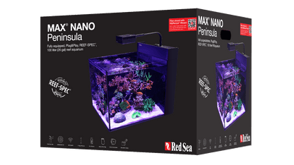 Red Sea Max Nano Cube Peninsula Complete Aquarium (26 Gallons) - box model