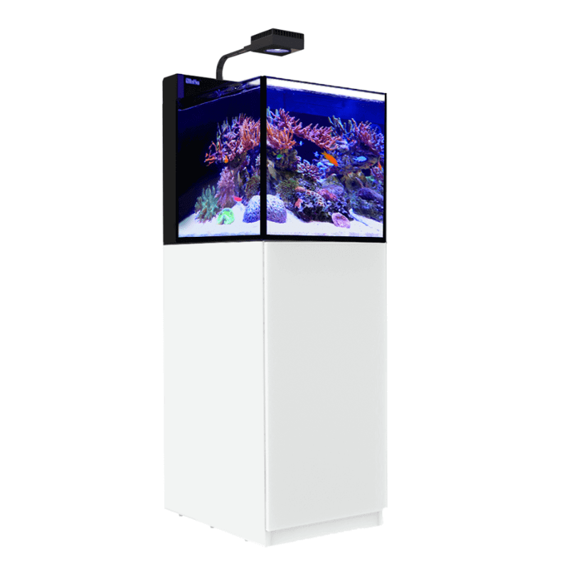 Red Sea Max Nano Cube Peninsula Complete Aquarium (26 Gallons) - angled view white