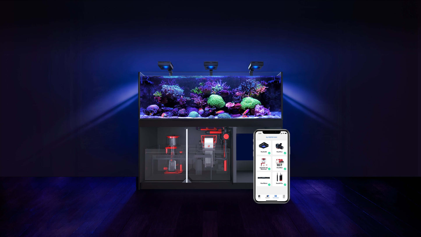 Red Sea REEFER XXL 625L G2+ Complete/Deluxe/MAX Reef Aquarium (165 Gallons) (Black/Pearl White)