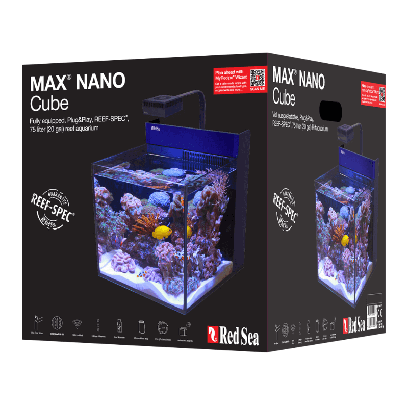 Red Sea Max Nano Cube Complete Aquarium (20 Gallons) - box model