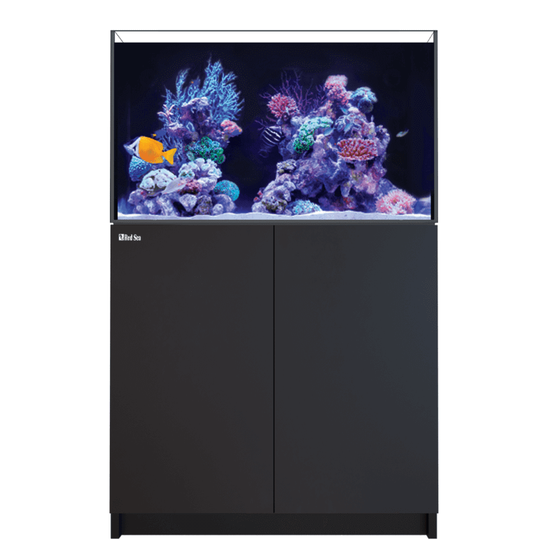 Red Sea - REEFER G2+ 250L Complete/Deluxe Reef System (65 Gallon) (White/Black) - front view black