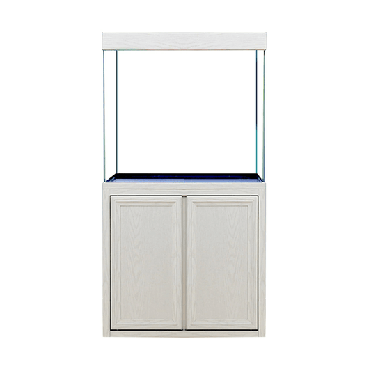 Aqua Dream 100 Gallon Tempered Glass Aquarium (White Oak) - front view