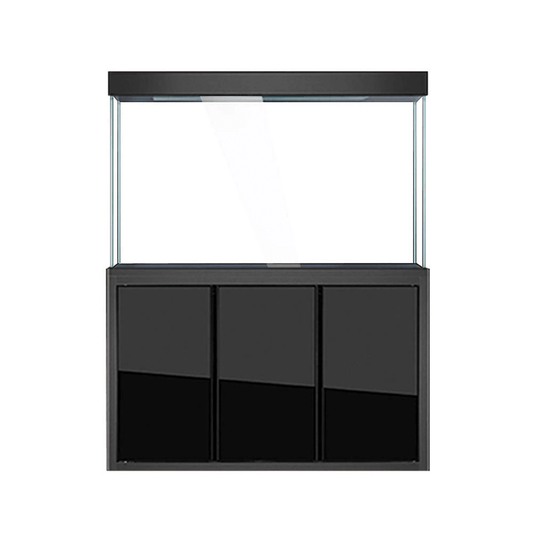 Aqua Dream 135 Gallon Tempered Glass Aquarium (Black) - front view
