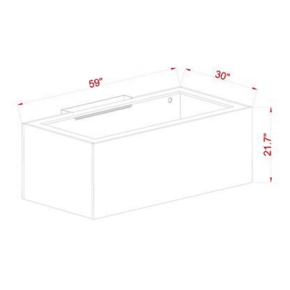 NUVO EXT 170 Aquarium with APS Stand Included (Reef Option) (Made to Order) (White/Black) - Innovative Marine