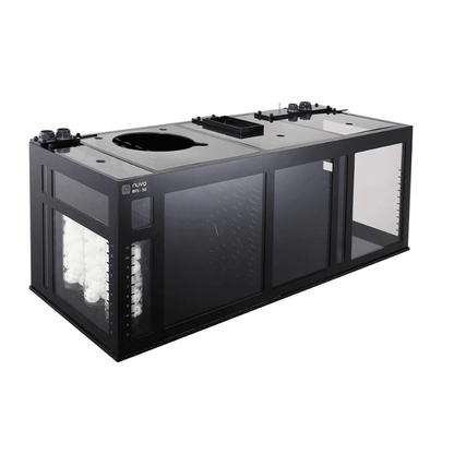 EXT 200 Peninsula Aquarium with APS Stand Included (Reef Option) (Made to Order) (White/Black) - Innovative Marine