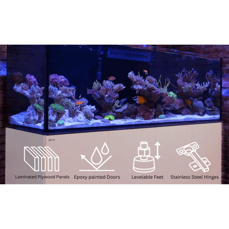 Red Sea REEFER-S 550L G2+ Complete/Deluxe/MAX Reef Aquarium (145 Gallons) (Black/Pearl White)