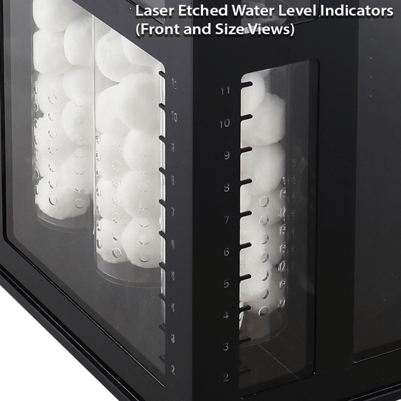 NUVO EXT 50 Gallon Lagoon Aquarium Including APS Stand and Complete Reef (White/Black) - Innovative Marine