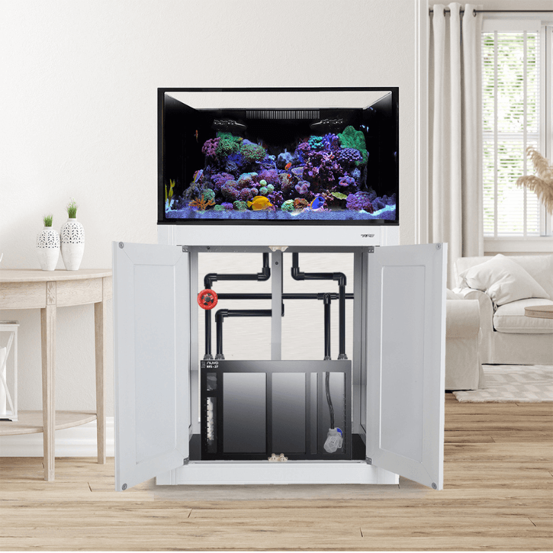 NUVO EXT 75 Aquarium with APS Stand Including Complete Reef (White/Black) - Innovative Marine