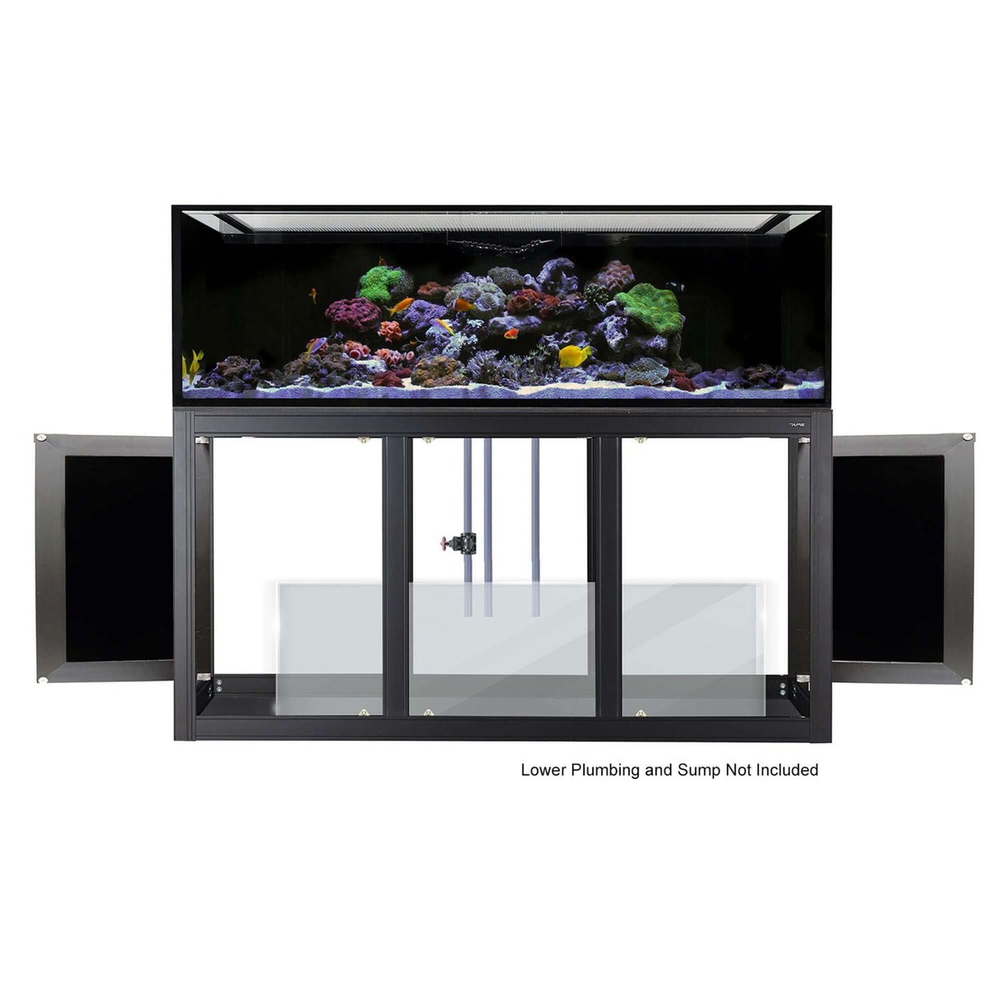 NUVO INT 200 Lagoon Aquarium with APS Stand Included (Reef Option) (Made to Order) (White/Black) - Innovative Marine