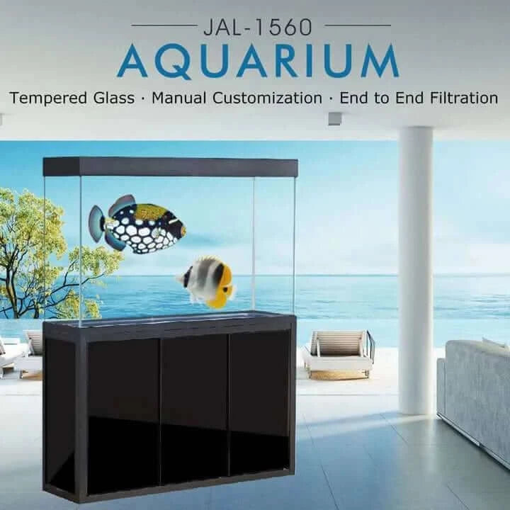 Aqua Dream 175 Gallon Tempered Glass Aquarium (Black) - model view