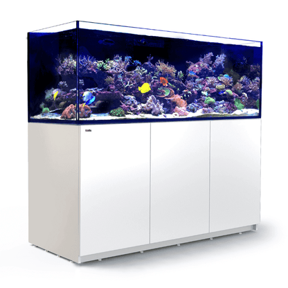 Red Sea REEFER XXL 750L G2+ Complete Reef (Included Lighting & Mounts) (200 Gallon) (Pearl White/Black) - angled view white