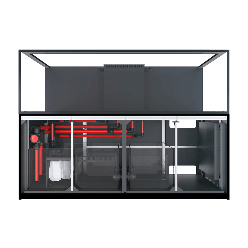 Red Sea - Reefer-S 1000L Complete System (265 Gallon) (Pearl White/Black) - front view black open