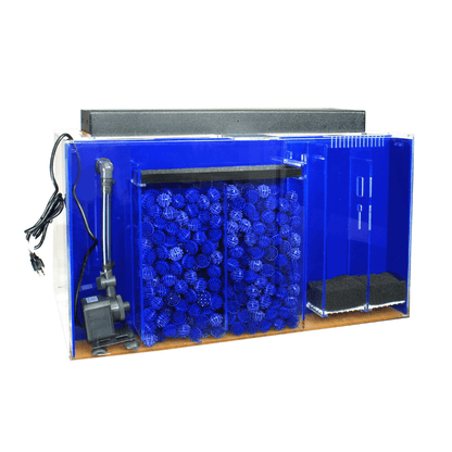 Flat Back Hexagon AIO UniQuarium Acrylic Freshwater/Saltwater Aquarium (26-125 Gallon) - Clear for Life