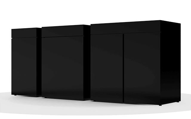 JBJ Rimless Flat Panel Aquarium (25-65 Gallons) (White/Black)